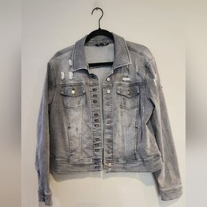 CHARLIE B Cropped Jean Jacket